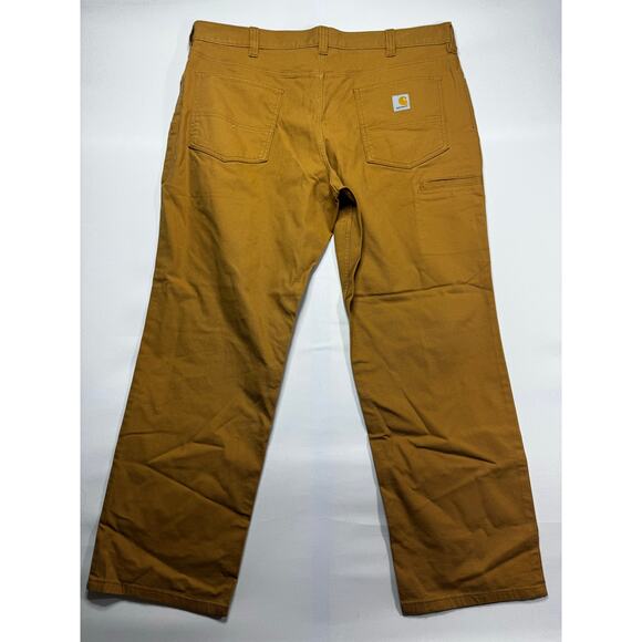 Carhartt Men's Relaxed Fit Straight Leg Tan Denim Jeans - Size 40x30 (41x30) - Picture 2 of 6